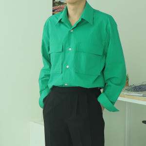 남자셔츠 바이오워싱 남성남방 크롭 남자오버핏셔츠 착용 후기 | 사이즈/핏 총정리 - 상품 이미지 3