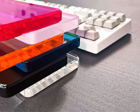 무광 컬러 아크릴 키보드 팜레스트 손목받침대 커스텀 주문제작