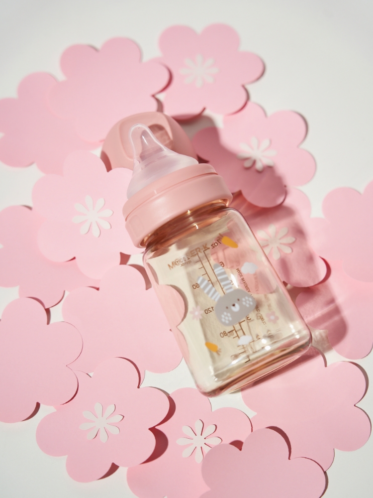 마더케이 신생아 PPSU 젖병 배앓이방지 (노꼭지) 180ml, 1개, 토끼 블라썸 - 상세 이미지 3