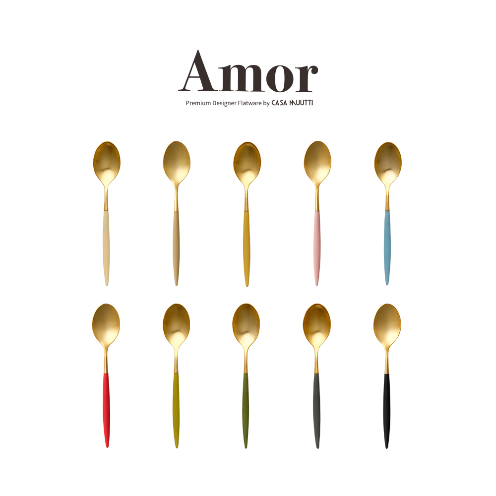 까사무띠 아모르 커트러리 양식기 카페 브런치 신혼 / 골드 디저트스푼
