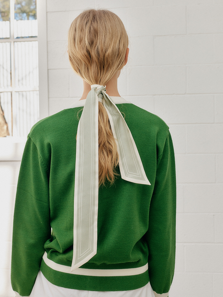 LINE TWILLY SCARF_MINT - 상세 이미지 2