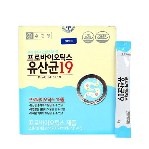 종근당 프로바이오틱스 유산균 2g x 60포 제품 이미지