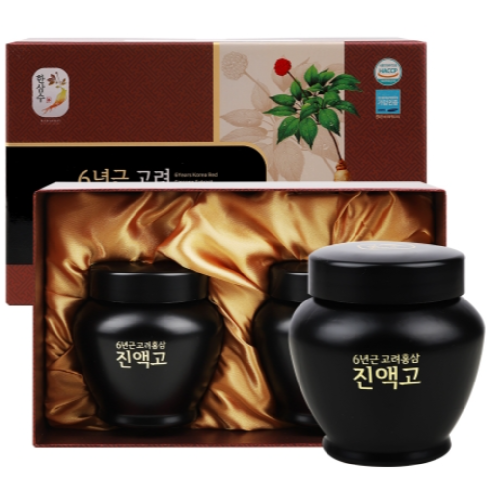 6년근 고려홍삼 진액고 500g 2병 국내산 홍삼고 진한 농축액 액기스 진액고 선물 세트 제품 이미지