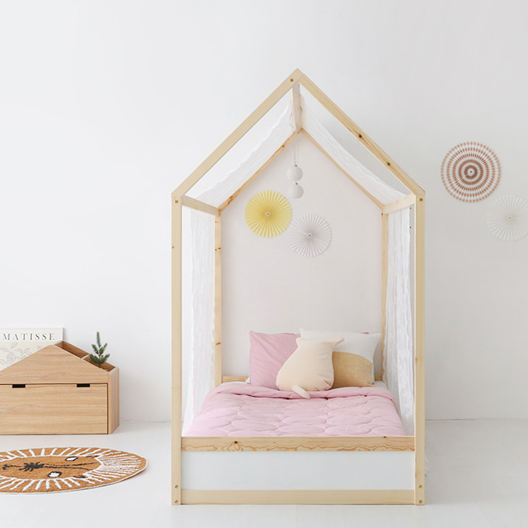 초등학생 침대 초등여아 어린이 캐노피 공주 침대 원목