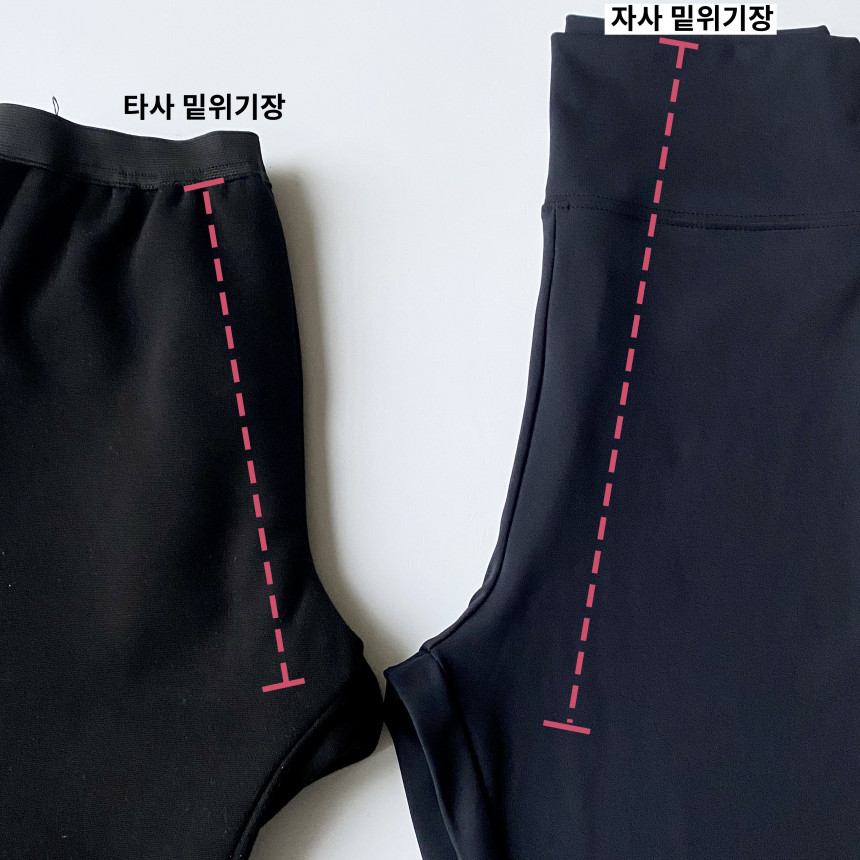 바이커 팬츠 레깅스 5부 4부 하이웨스트 숏츠 반바지 상세 이미지 3