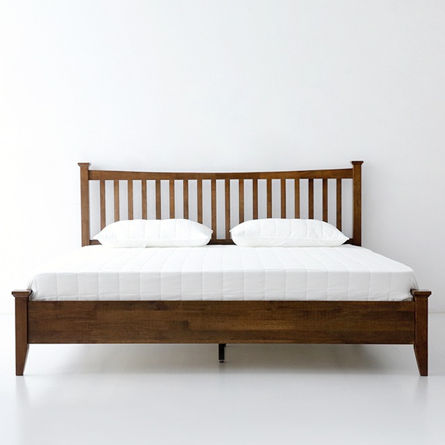 원목 침대 킹 평상형 호텔식 부부 침대프레임