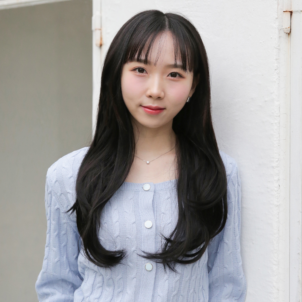 여성 반가발 피스 씨컬펌 똑딱이 긴머리 가발 - 상세 이미지 3