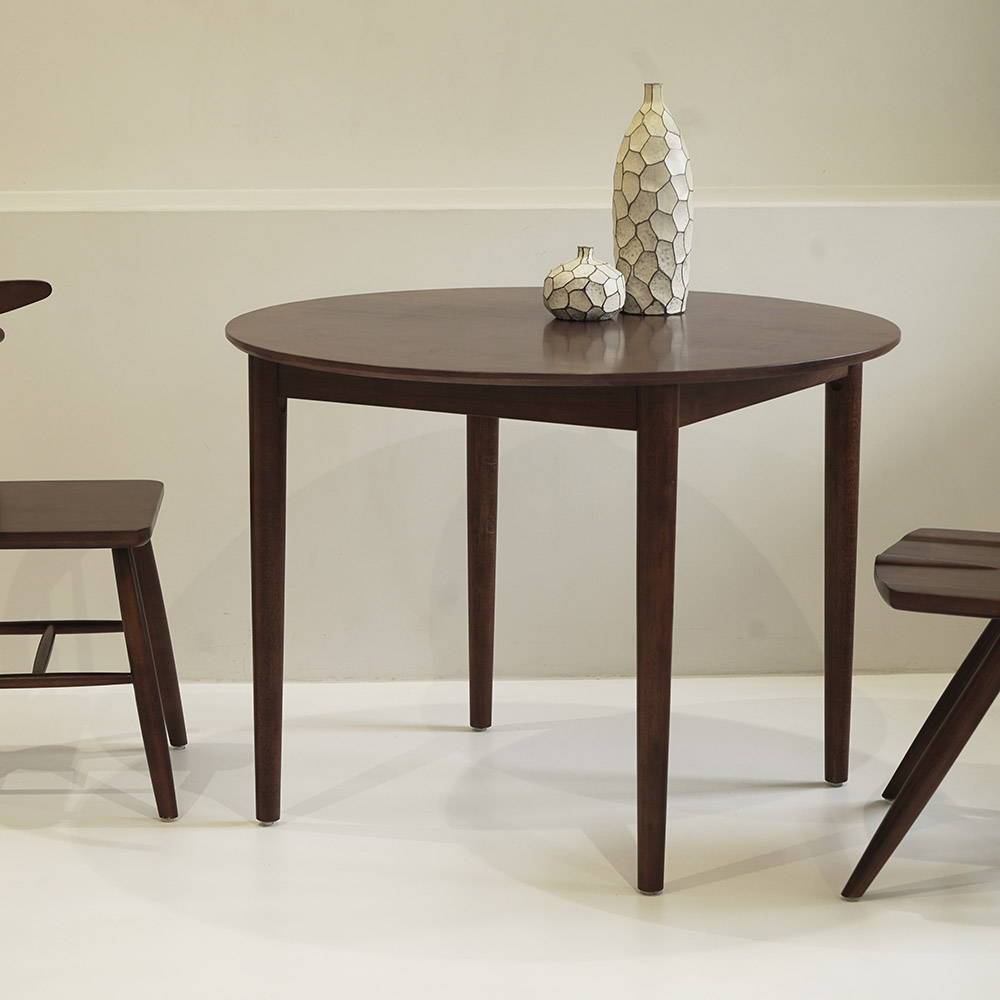 자야캠핑 포르보 월넛 원목 카페 레트로 2인 4인 식탁 원형테이블