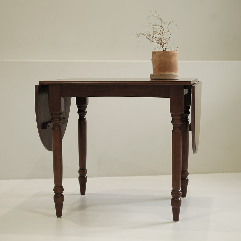 자야캠핑 코콜라 월넛 원목 폴딩 접이식 확장형 2인 4인 6인 식탁 테이블 1600