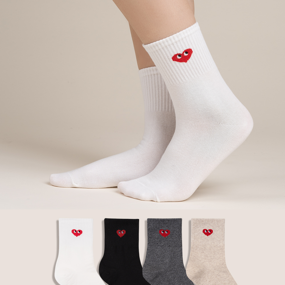 예쁜 여성 패션 중목 긴 양말