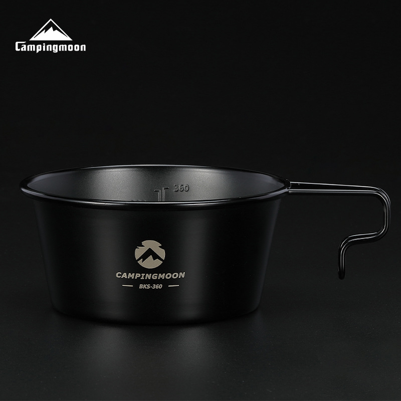 캠핑문 304 스테인레스 시에라컵 블랙 310ml BKS-220