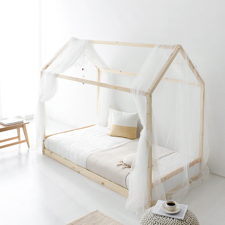 초등학생 침대 초등여아 어린이 캐노피 공주 침대 원목