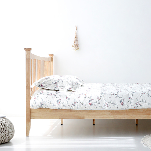 원목 침대 킹 평상형 호텔식 부부 침대프레임