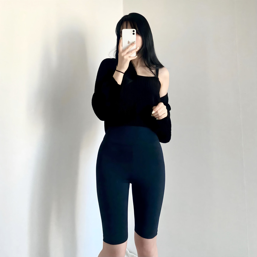 바이커 팬츠 레깅스 5부 4부 하이웨스트 숏츠 반바지 상세 이미지 65