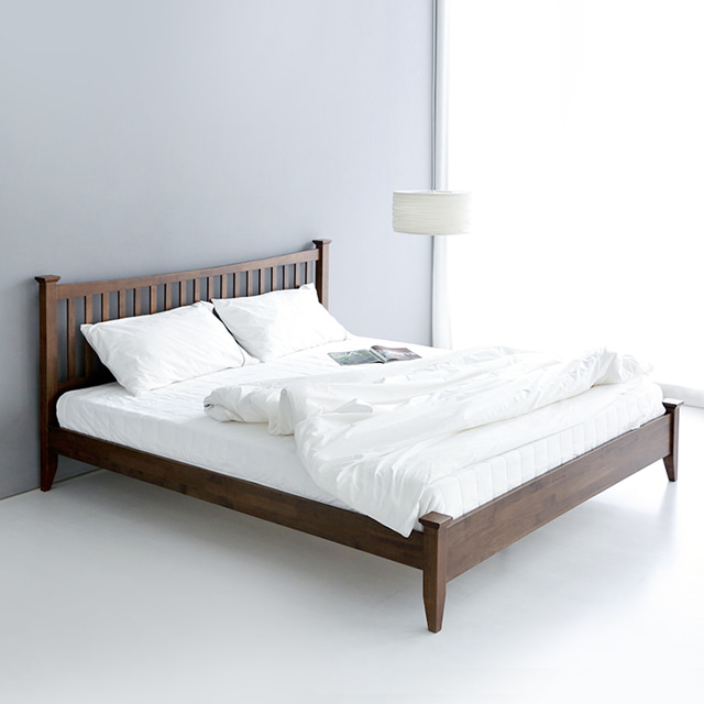 원목 침대 킹 평상형 호텔식 부부 침대프레임
