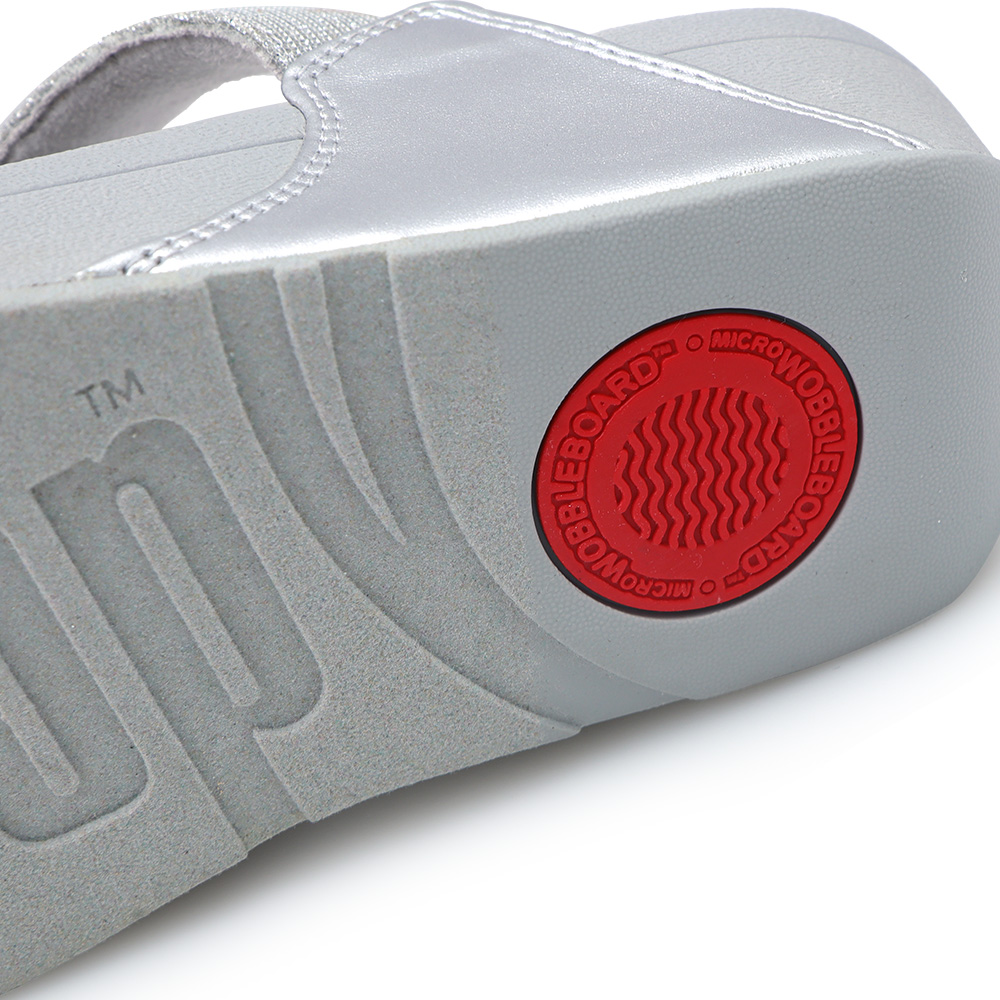 핏플랍 루루 쉬머룩스 쪼리 통슬리퍼 실버