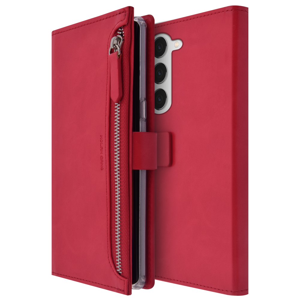 갤럭시 S23 FE 지갑형 다이어리 가죽 네이비 케이스 - 상세 이미지 5