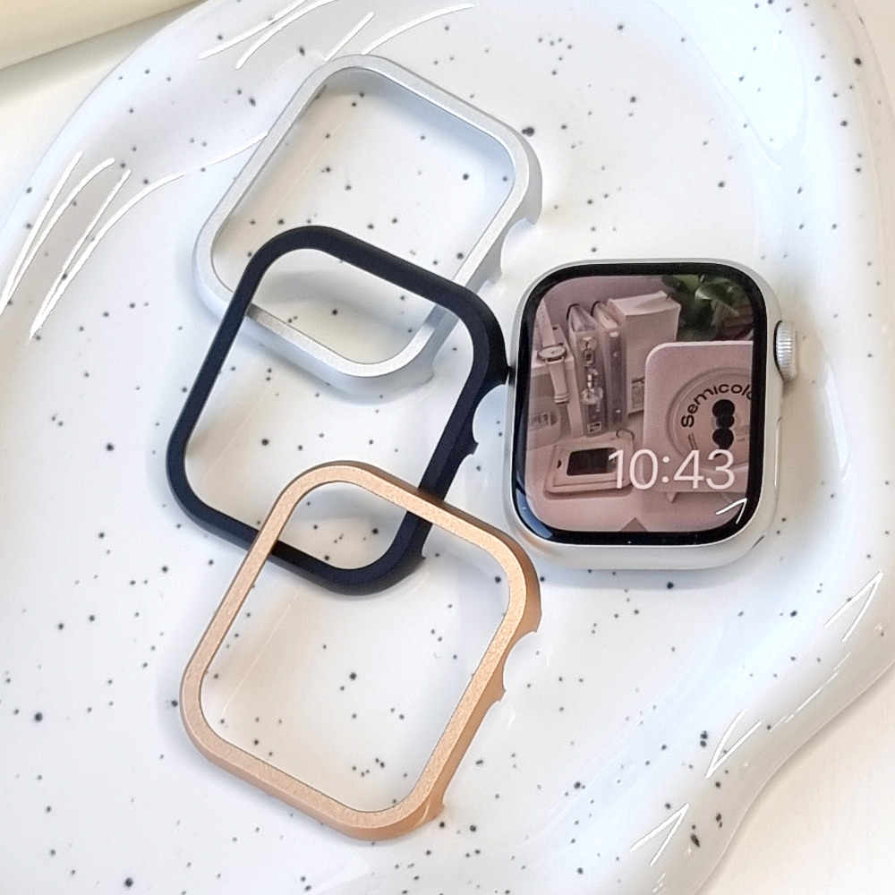 애플워치 풀커버 케이스 11 10 9 7 8 SE2 3 강화유리 액정보호