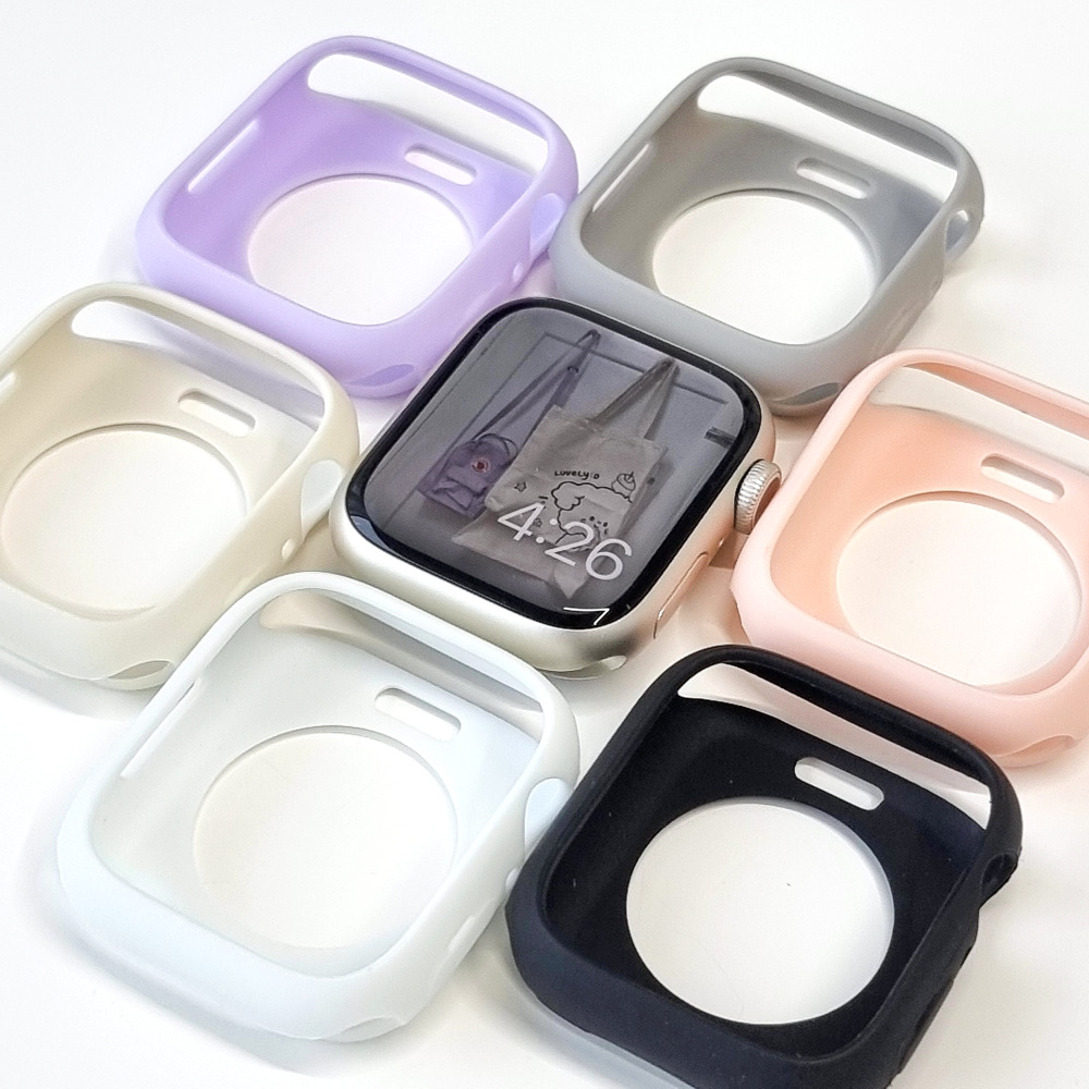 애플워치 풀커버 케이스 11 10 9 7 8 SE2 3 강화유리 액정보호