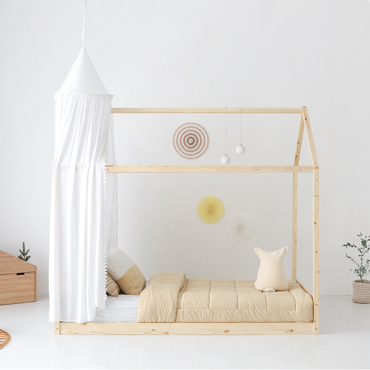 초등학생 침대 초등여아 어린이 캐노피 공주 침대 원목