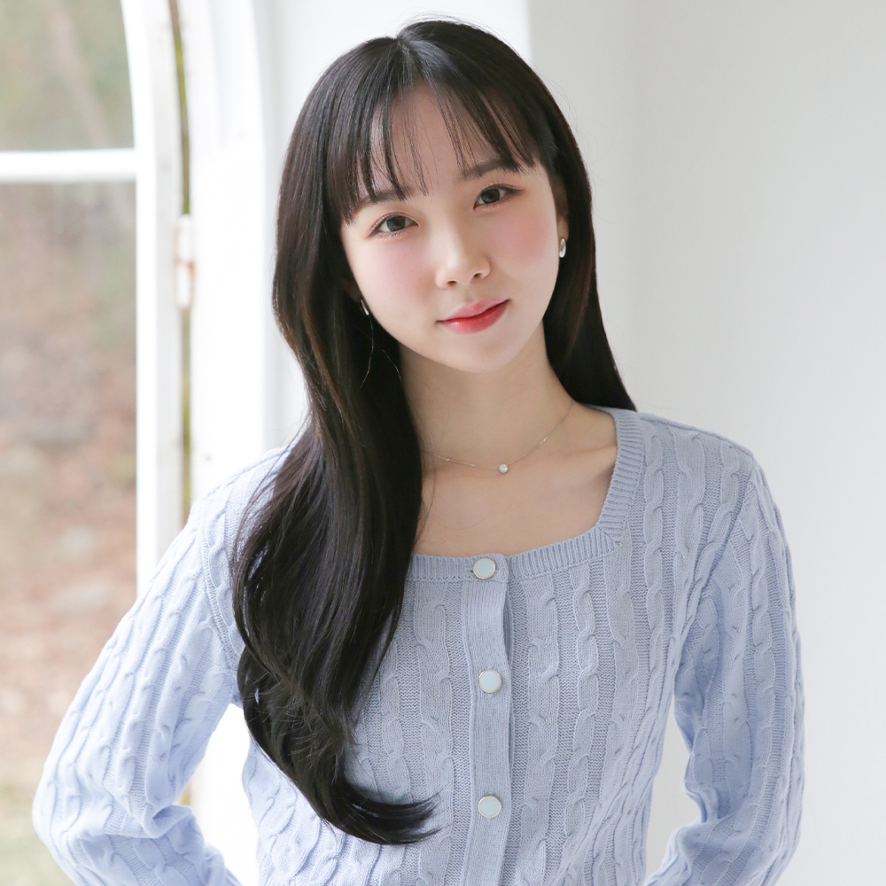 여성 반가발 피스 씨컬펌 똑딱이 긴머리 가발 - 상품 이미지