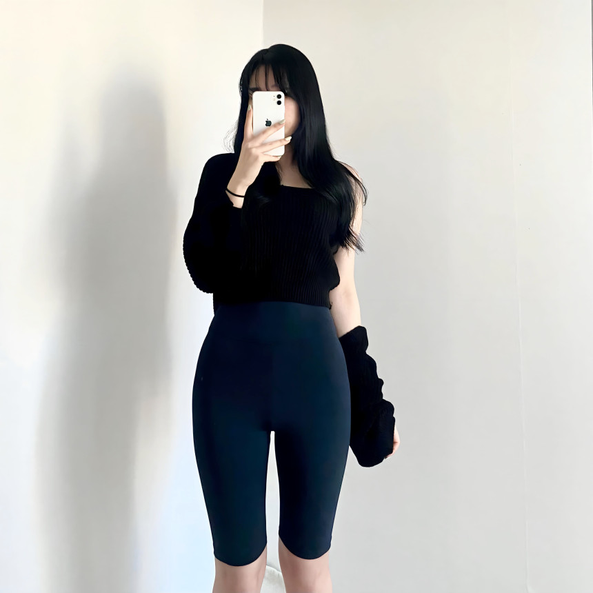 바이커 팬츠 레깅스 5부 4부 하이웨스트 숏츠 반바지 상세 이미지 69