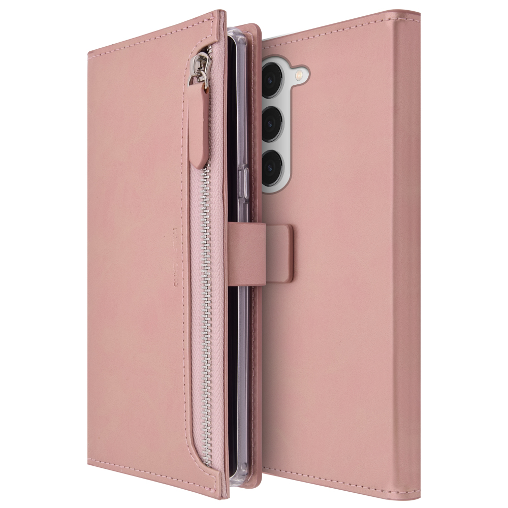 갤럭시 S23 FE 지갑형 다이어리 가죽 네이비 케이스 - 상세 이미지 4