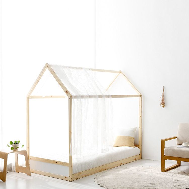 초등학생 침대 초등여아 어린이 캐노피 공주 침대 원목