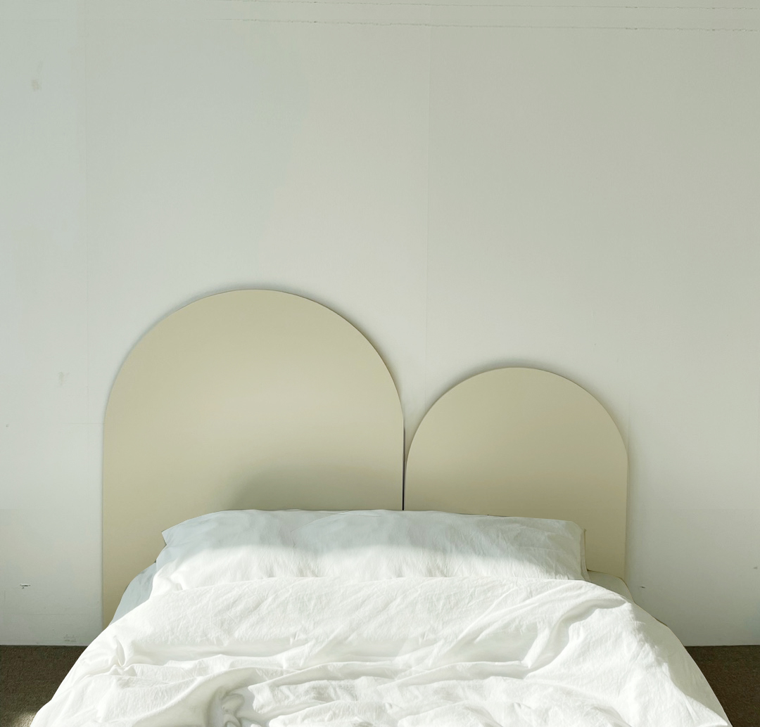 하이오즈 컬러 양면 언발란스 아치 파티션 헤드보드 병풍 가벽