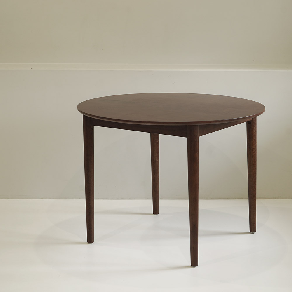 자야캠핑 포르보 월넛 원목 카페 레트로 2인 4인 식탁 원형테이블