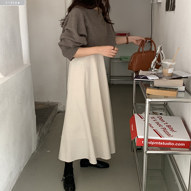 네브 스퀘어넥 민소매 플레어 허리끈 롱원피스 1col 봄 여름 맥시 뷔스티에 제이플로우 이미지 2