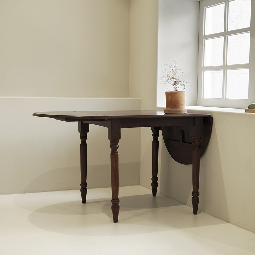 자야캠핑 코콜라 월넛 원목 폴딩 접이식 확장형 2인 4인 6인 식탁 테이블 1600