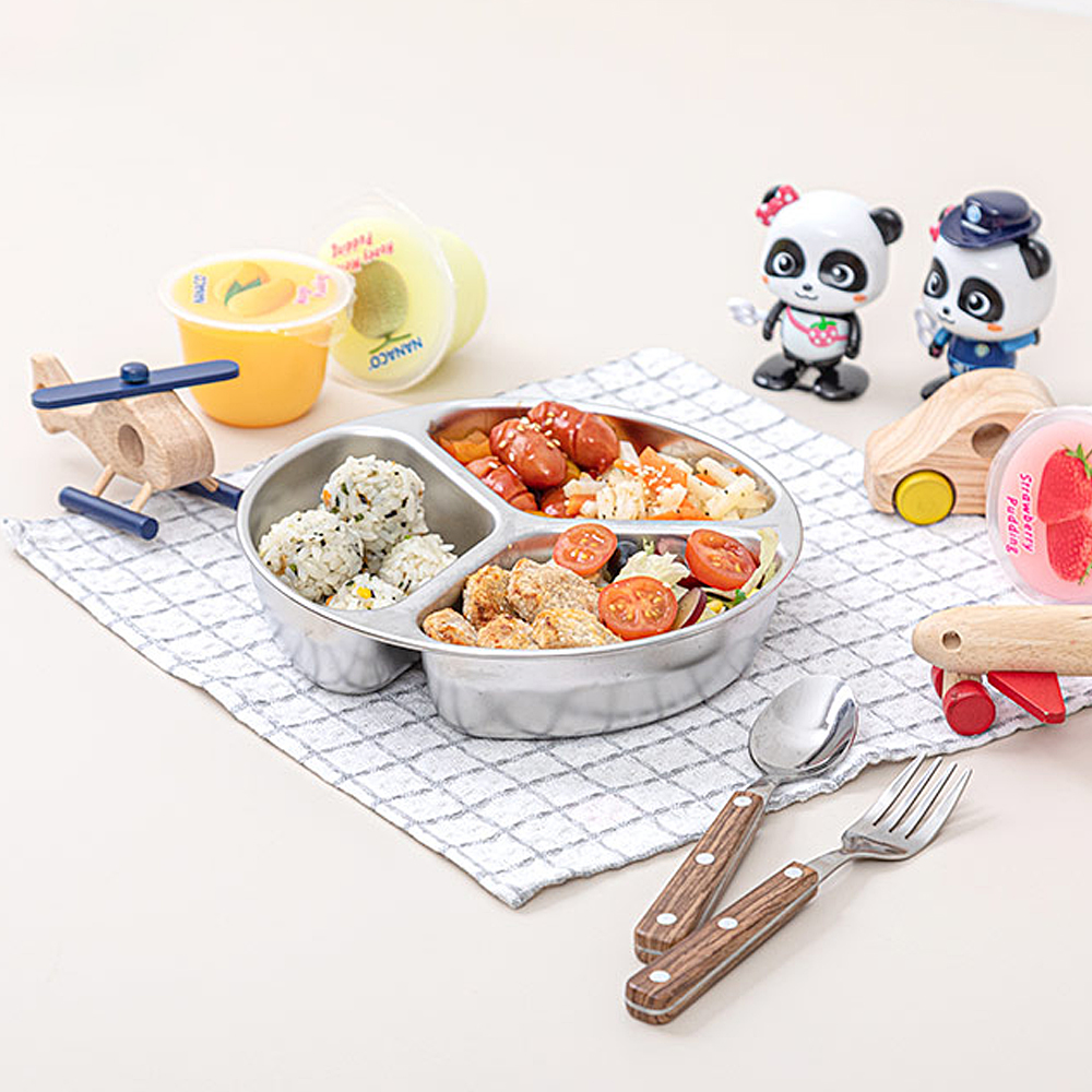 올비아 독립칸칸 스텐304 찬합 2호 3칸 18.8cm - 상품 이미지