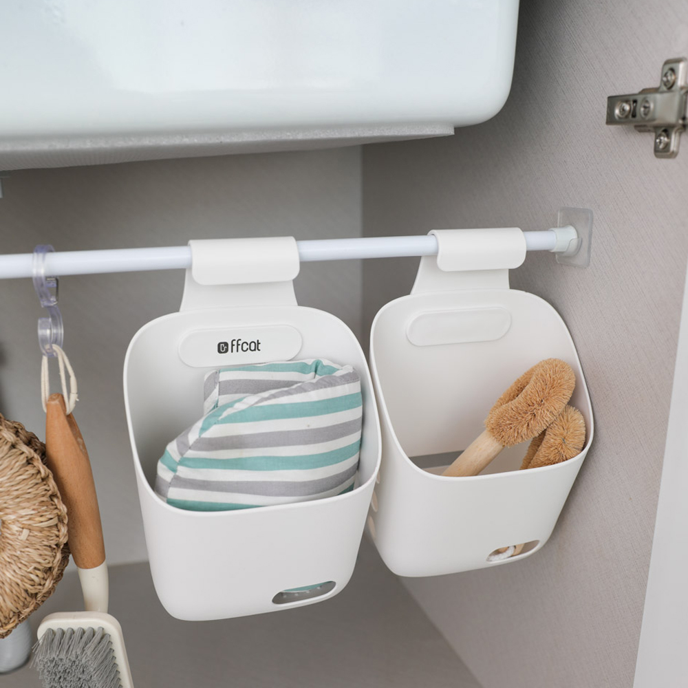 무타공 압축봉 고정 홀더 거치대