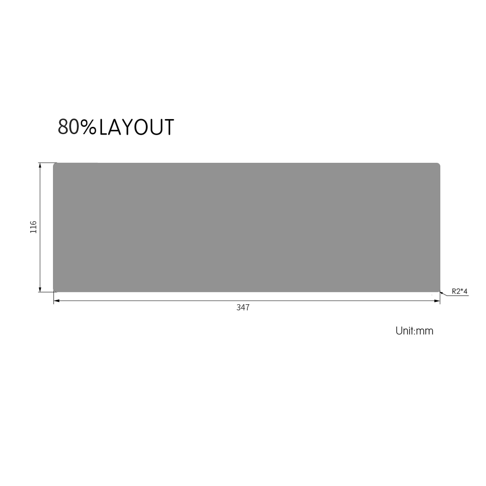 GEON x KBDfans 흰색 무지 테이프 모드