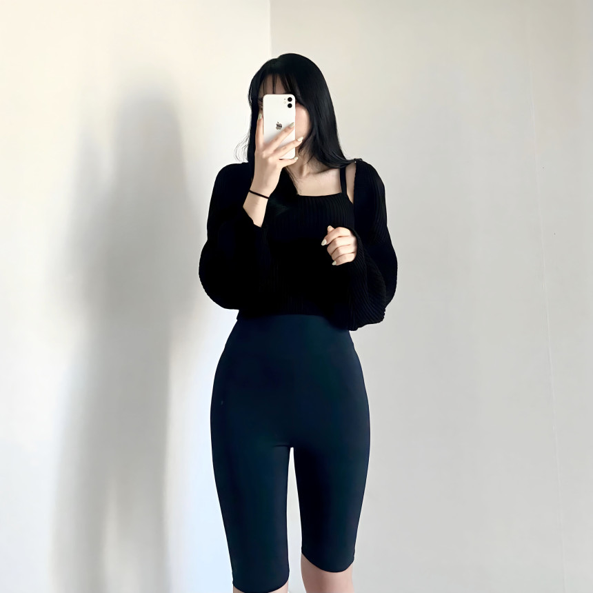 바이커 팬츠 레깅스 5부 4부 하이웨스트 숏츠 반바지 상세 이미지 66