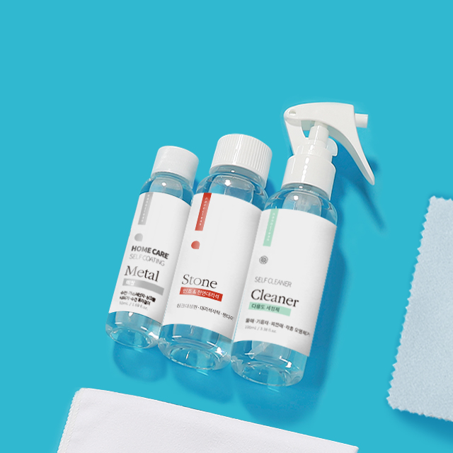 나노클린 싱크대, 상판, 가스렌지, 수전코팅 코팅제패키지