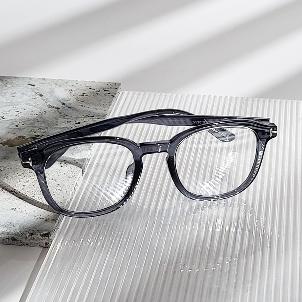 블루라이트 차단 안경 남자 여자 빅사이즈 투명 사각 뿔테 안경테 제품 이미지