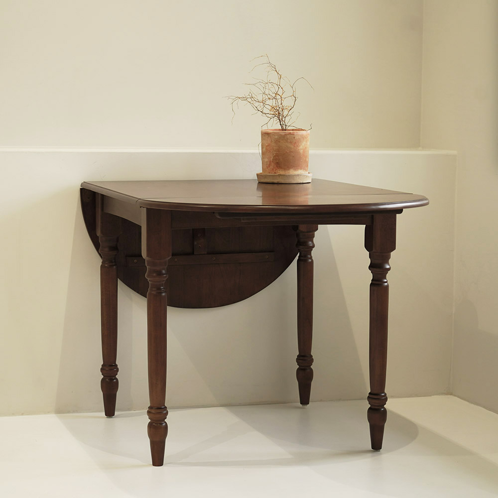 자야캠핑 코콜라 월넛 원목 폴딩 접이식 확장형 2인 4인 6인 식탁 테이블 1600