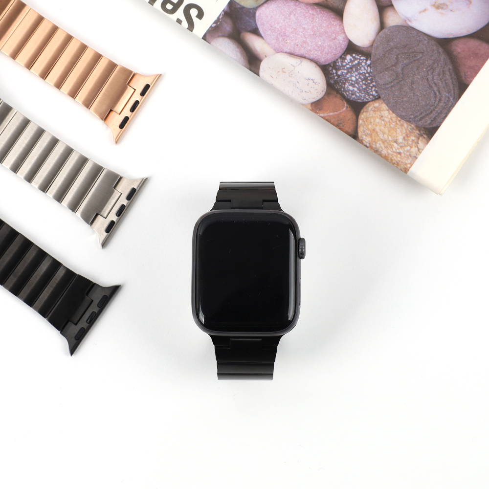 애플워치 스트랩 메탈 링크브레이슬릿 루프 밴드 시계줄 42mm / 44mm / 45mm공용 - 상세 이미지 2