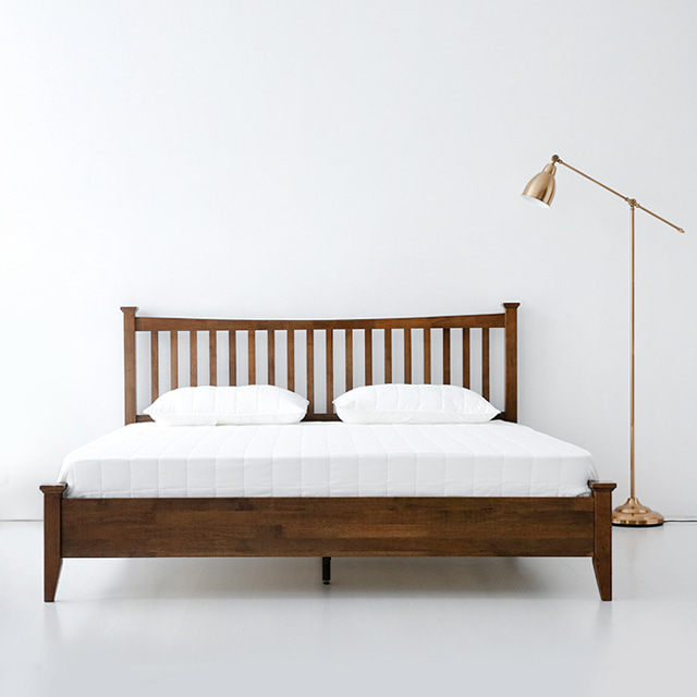 원목 침대 킹 평상형 호텔식 부부 침대프레임