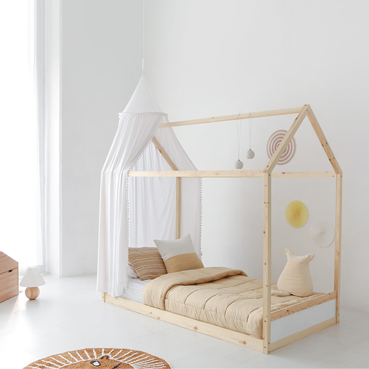 초등학생 침대 초등여아 어린이 캐노피 공주 침대 원목