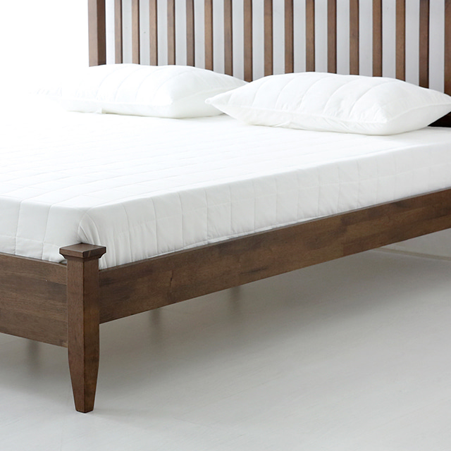 원목 침대 킹 평상형 호텔식 부부 침대프레임