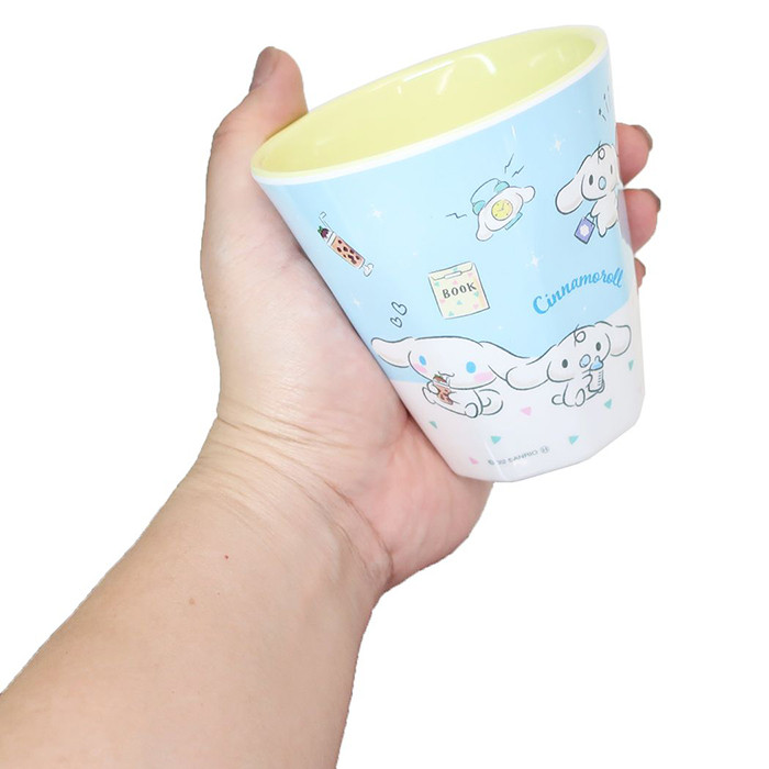 산리오 캐릭터 멜라민 컵 (마이멜로디, 쿠로미, 시나모롤) - 주방·식기 - 하카타몰