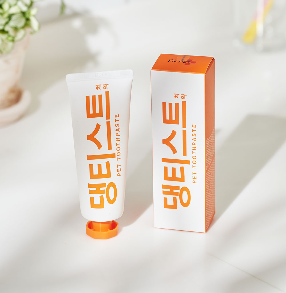 헬로마이펫 강아지치약 입냄새 바르는 치약 복숭아향 80g, 1개 이미지 3