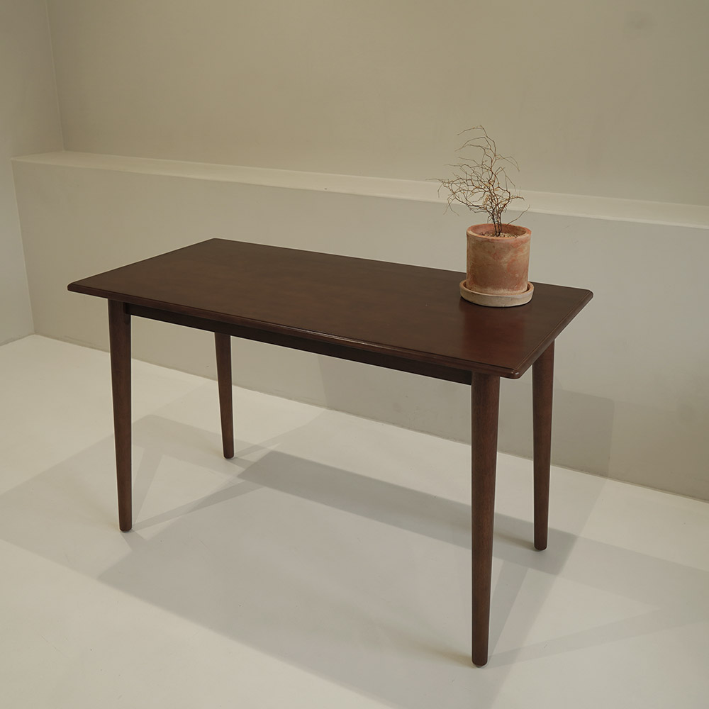 자야캠핑 포르보 월넛 원목 직사각형 2인 4인 식탁 테이블 1200