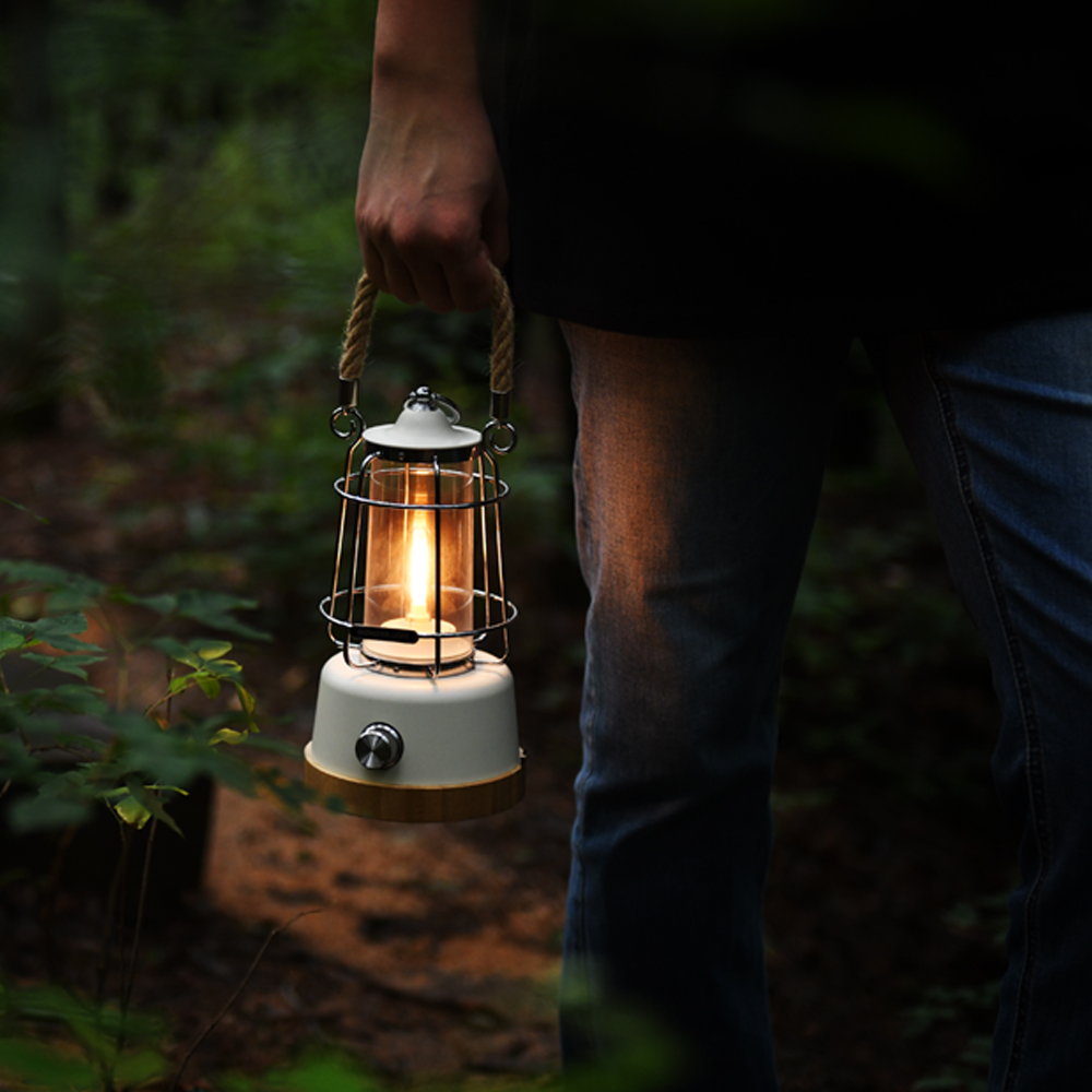 몬스터라이트 클래시카 블랙 빈티지 LED 감성 캠핑 랜턴 인테리어 실내 조명 무드등 수유등 - 상세 이미지 4