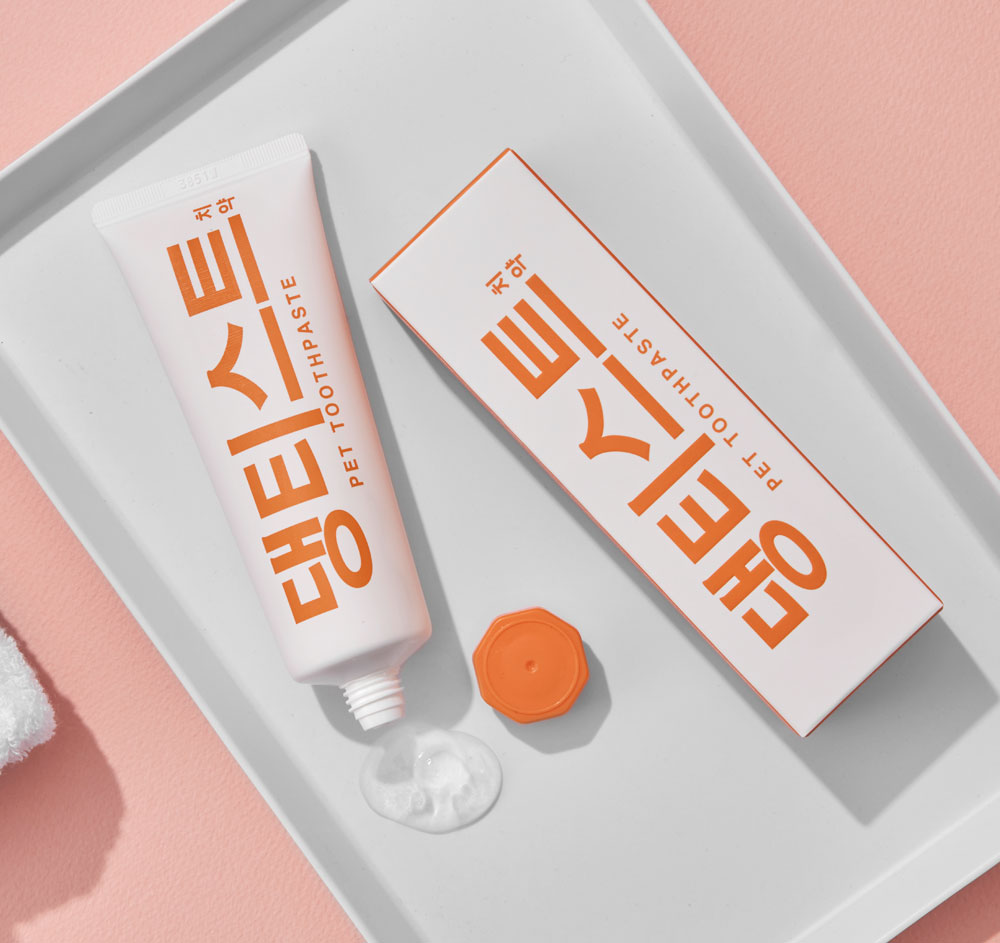 헬로마이펫 강아지치약 입냄새 바르는 치약 복숭아향 80g, 1개 이미지 2