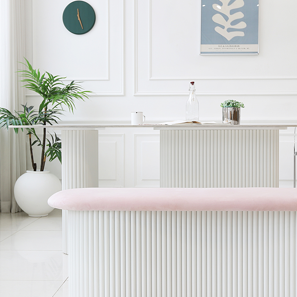 라임 2인용 벨벳 패브릭 템바보드 식탁벤치의자 인테리어 카페 벤치 1200 CL435