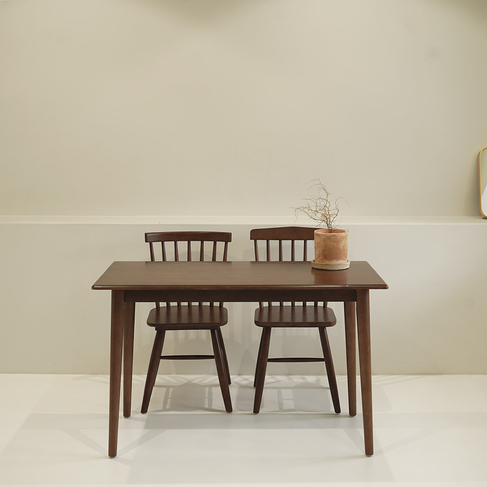 자야캠핑 포르보 월넛 원목 직사각형 2인 4인 식탁 테이블 1200